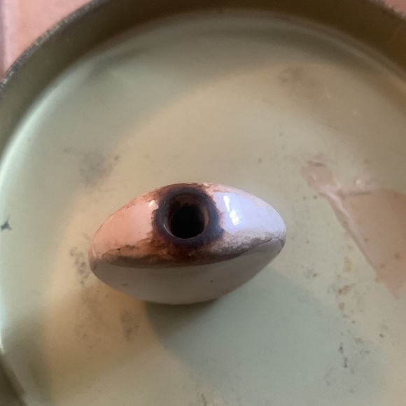 ESTATE SELL VINTAGE ROCK PORCELAIN COVERED PIPE - Picture 3 of 4